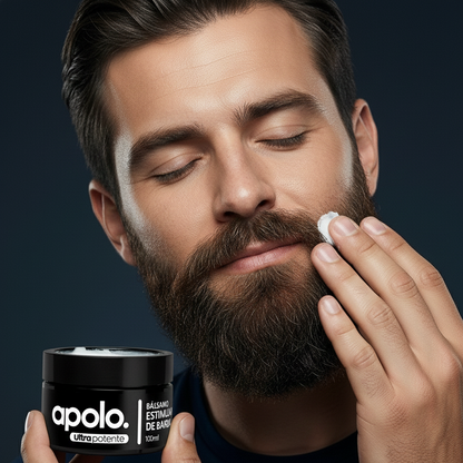 Balsamo Estimulante De Barba Apolo: Barba más densa, fuerte y saludable